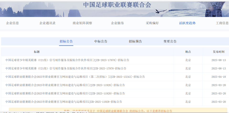 了俱乐部的, 以几乎忽略, 中超公司都